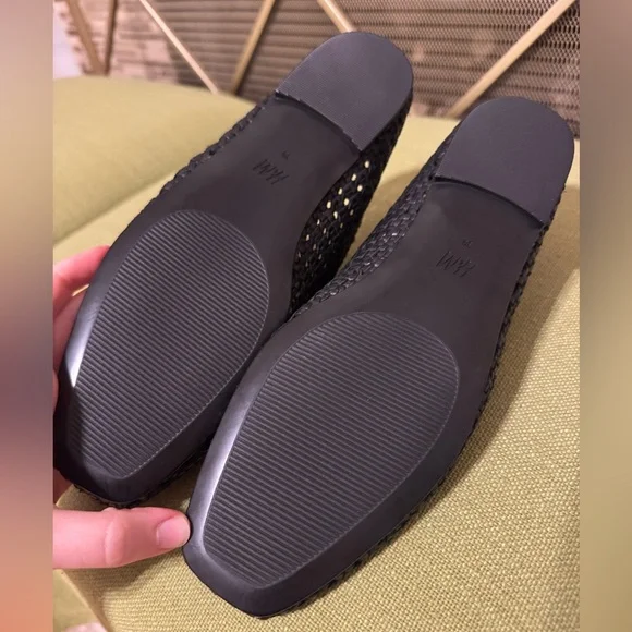 NEW H&M Leather Mary Jane Flats (8) - Picture 6 of 6